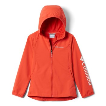 Dívčí Bundy Columbia Rocky Range Softshell Červené FEWZJN018